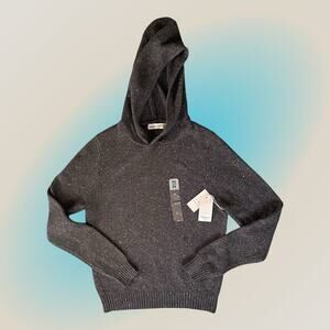 Mutual Weave Charcoal Heather Gray Sweater Hoodie Men's Unisex Medium NEW NWT